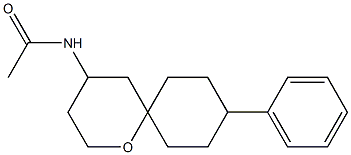 4-ACETYLAMINO-9-PHENYL-1-OXASPIRO[5.5]UNDECANE Struktur