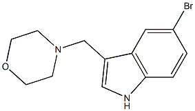 4-(5-Bromo-1H-indol-3-ylmethyl)morpholine Struktur