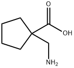 1-(aminomethyl)cyclopentanecarboxylic acid(SALTDATA: HCl) Struktur