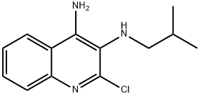 2-chloro-N-(2-methylpropyl)-3,4-quinoline diamine Struktur