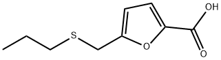 5-[(propylsulfanyl)methyl]furan-2-carboxylic acid Struktur