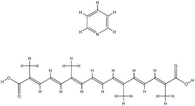 crocetin, pyridine salt Struktur