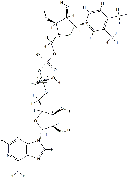 3,4-dimethylpyridine adenine dinucleotide Struktur