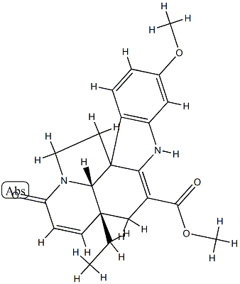 3-oxo-11-methoxytabersonine Struktur