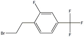 1-(2-bromoethyl)-2-fluoro-4-(trifluoromethyl)benzene Struktur