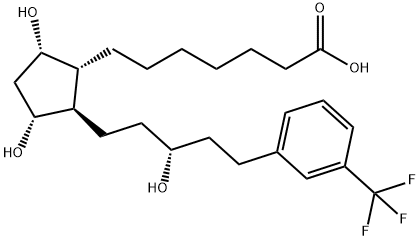 17-trifluoromethylphenyl-13,14-dihydro trinor Prostaglandin F1α Struktur