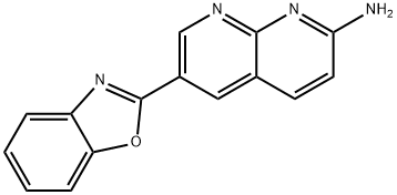 6-(BENZO[D]OXAZOL-2-YL)-1,8-NAPHTHYRIDIN-2-AMINE Struktur