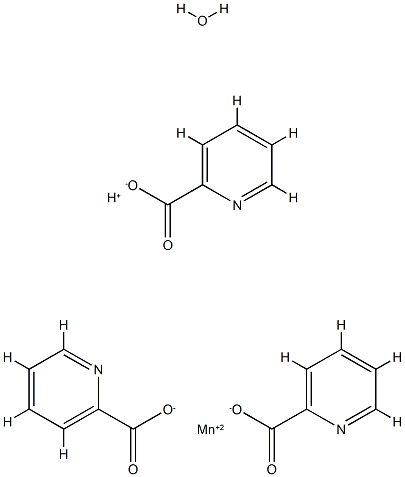 tris(picolinato)manganese(II) Struktur