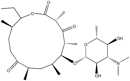 (4'S)-12-Deoxy-10,11-dihydro-4'-hydroxypicromycin Struktur