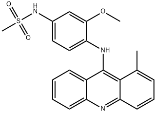 1-methylamsacrine Struktur