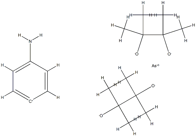 octamethyl-2,2,3,3,7,7,8,8-arsa-5-anilino-5-spiro-(4,4)-nonane Struktur