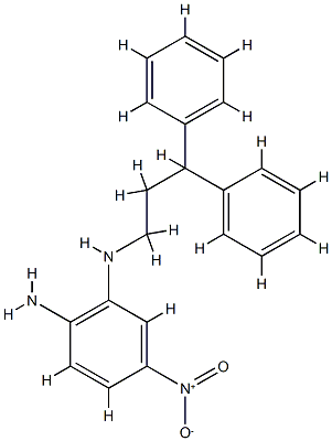 N2-(3,3-Diphenyl-propyl)-4-nitro-benzene-1,2-diamine Struktur