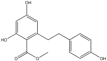 2,4-Dihydroxy-6-[2-(4-hydroxy-phenyl)-ethyl]-benzoic acid methyl ester Struktur