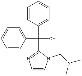 (1-Dimethylaminomethyl-1H-imidazol-2-yl)-diphenyl-methanol Struktur