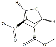 7-Oxabicyclo[2.2.1]heptane-2-carboxylicacid,3-nitro-,methylester,[1S-(2-exo,3-endo)]-(9CI) Struktur