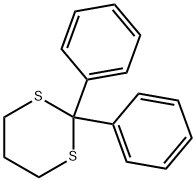 2,2-Diphenyl-5,6-dihydro-4H-1,3-dithiin Struktur