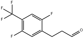 Benzenepropanal, 2,5-difluoro-4-(trifluoroMethyl)- (or 3-(2,5-Difluoro-4-trifluoroMethylphenyl)propionaldehyde ) Struktur