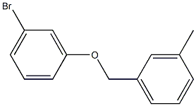 1-bromo-3-[(3-methylphenyl)methoxy]benzene Struktur