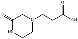 3-(3-oxopiperazin-1-yl)propanoic acid Struktur