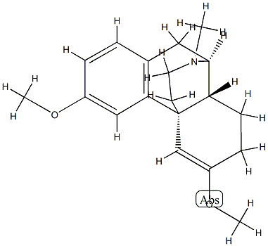 5,6-Didehydro-3,6-dimethoxy-17-methylmorphinan Struktur