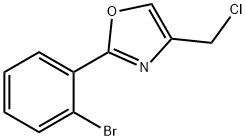 2-(2-bromophenyl)-4-(chloromethyl)-1,3-oxazole Struktur