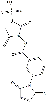 m-maleimidobenzoyl-N-hydroxysulfosuccinimide ester Struktur