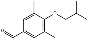 3,5-dimethyl-4-(2-methylpropoxy)benzaldehyde Struktur