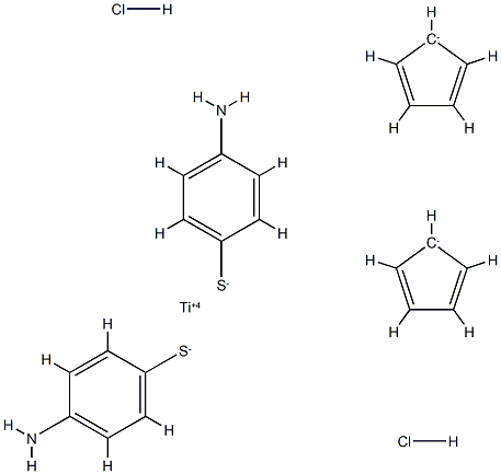 titanocene bis(4-aminothiophenolate) Struktur