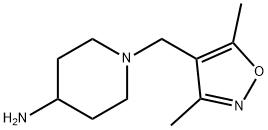 1-[(3,5-dimethyl-1,2-oxazol-4-yl)methyl]piperidin-4-amine Struktur