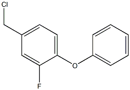 4-(chloromethyl)-2-fluoro-1-phenoxybenzene Struktur