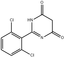 2-(2,6-DICHLOROPHENYL)-6-HYDROXY-4(3H)-PYRIMIDINONE Struktur