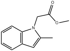 methyl 2-(2-methyl-1H-indol-1-yl)acetate Struktur