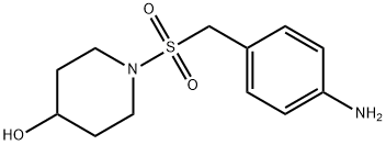 1-{[(4-aminophenyl)methane]sulfonyl}piperidin-4-ol Struktur