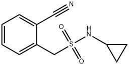 1-(2-cyanophenyl)-N-cyclopropylmethanesulfonamide Struktur