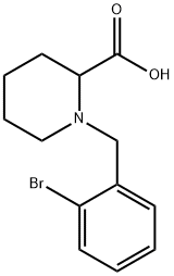 1-[(2-BROMOPHENYL)METHYL]-2-PIPERIDINECARBOXYLIC ACID Struktur