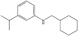 N-(cyclohexylmethyl)-3-(propan-2-yl)aniline Struktur