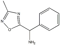 (3-methyl-1,2,4-oxadiazol-5-yl)(phenyl)methanamine Struktur