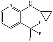 N-cyclopropyl-3-(trifluoromethyl)pyridin-2-amine Struktur