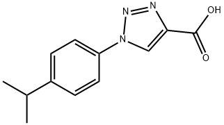 1-[4-(propan-2-yl)phenyl]-1H-1,2,3-triazole-4-carboxylic acid Struktur