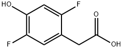 (2,5-Difluoro-4-hydroxy-phenyl)-acetic acid Struktur