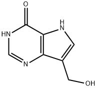 4H-Pyrrolo[3,2-d]pyrimidin-4-one,1,5-dihydro-7-(hydroxymethyl)-(9CI) Struktur