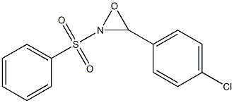 Oxaziridine, 3-(4-chlorophenyl)-2-(phenylsulfonyl)- Struktur