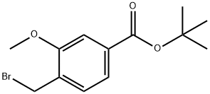 tert-butyl 4-(bromomethyl)-3-methoxybenzoate Struktur