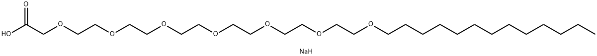 SODIUM3,6,9,12,15,18,21-HEPTAOXATETRATRIAOCTANOATE Struktur