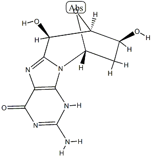 8,5'-cyclo-2'-deoxyguanosine Struktur