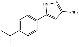 3-(4-isopropylphenyl)-1H-pyrazol-5-amine Struktur