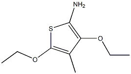 2-Thiophenamine,3,5-diethoxy-4-methyl-(9CI) Struktur