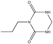 1,3,5-Triazine-2,4(1H,3H)-dione,dihydro-3-propyl-(9CI) Struktur