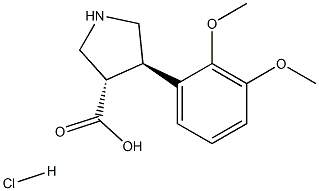 (±)-trans-4-(2,3-dimethoxy- 3-carboxylic acid HCl Struktur