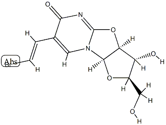 5-(2-bromovinyl)-2,2'-anhydrouridine Struktur